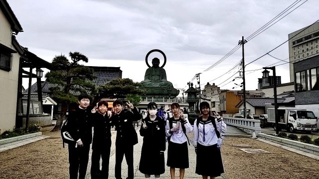 高岡大仏にて