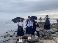雨晴海岸です。