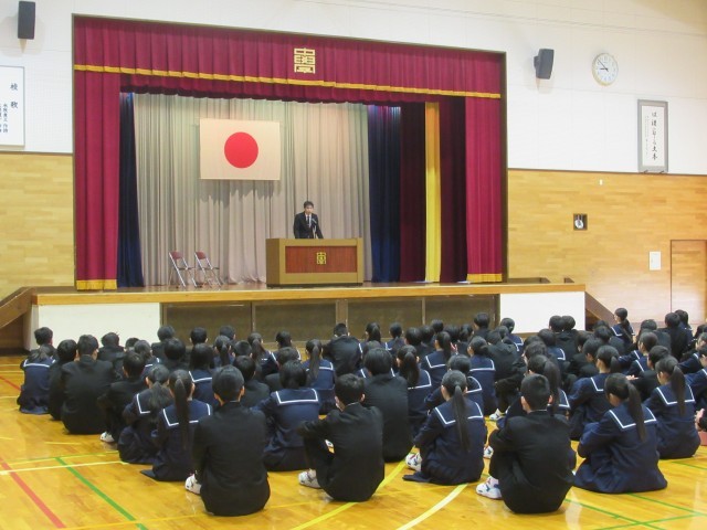 始業式－学校長式辞